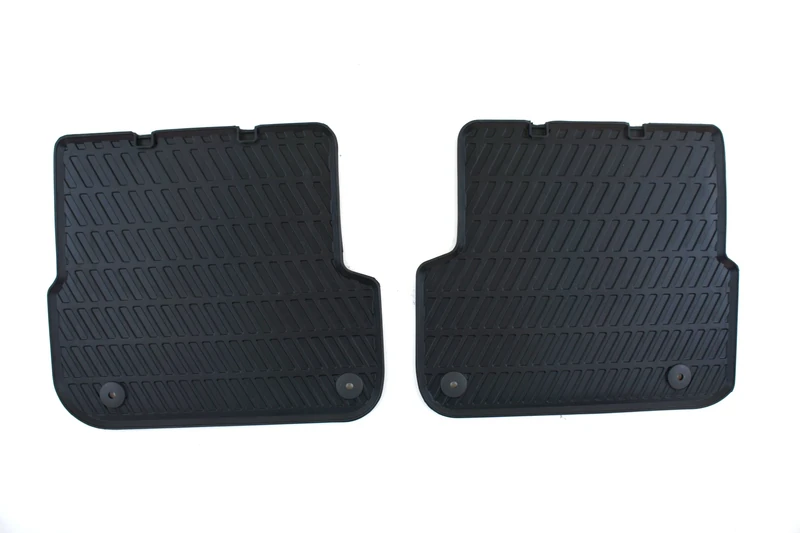 Audi 4F0 061 511 A 041 Rubber Foot Mats Rear, Black