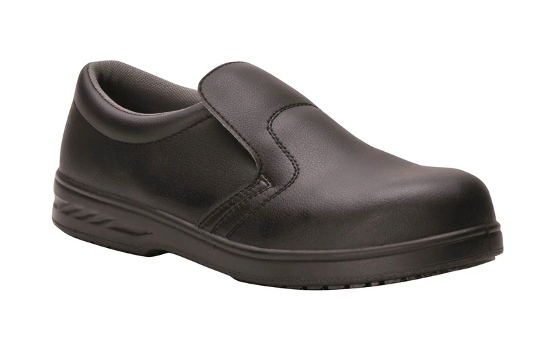 Portwest FW81 Water Resistant Steelite Slip On Safety Shoe S2 Black, 37