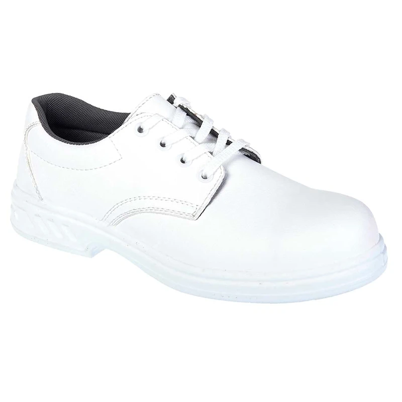 Portwest Steelite Laced Safety Shoe S2, Size: 41, Colour: White, FW80WHR41 - Image 1
