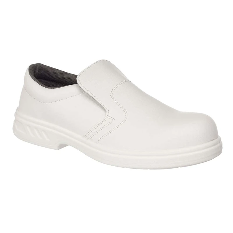 Portwest FW81 Water Resistant Steelite Slip On Safety Shoe S2 White, 39