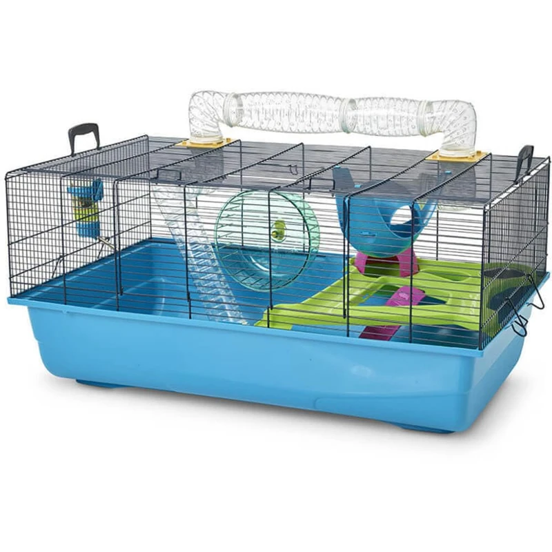 Savic Hamster Sky Navy Blue Hamster Cage 80 X 50 X 50 Cm