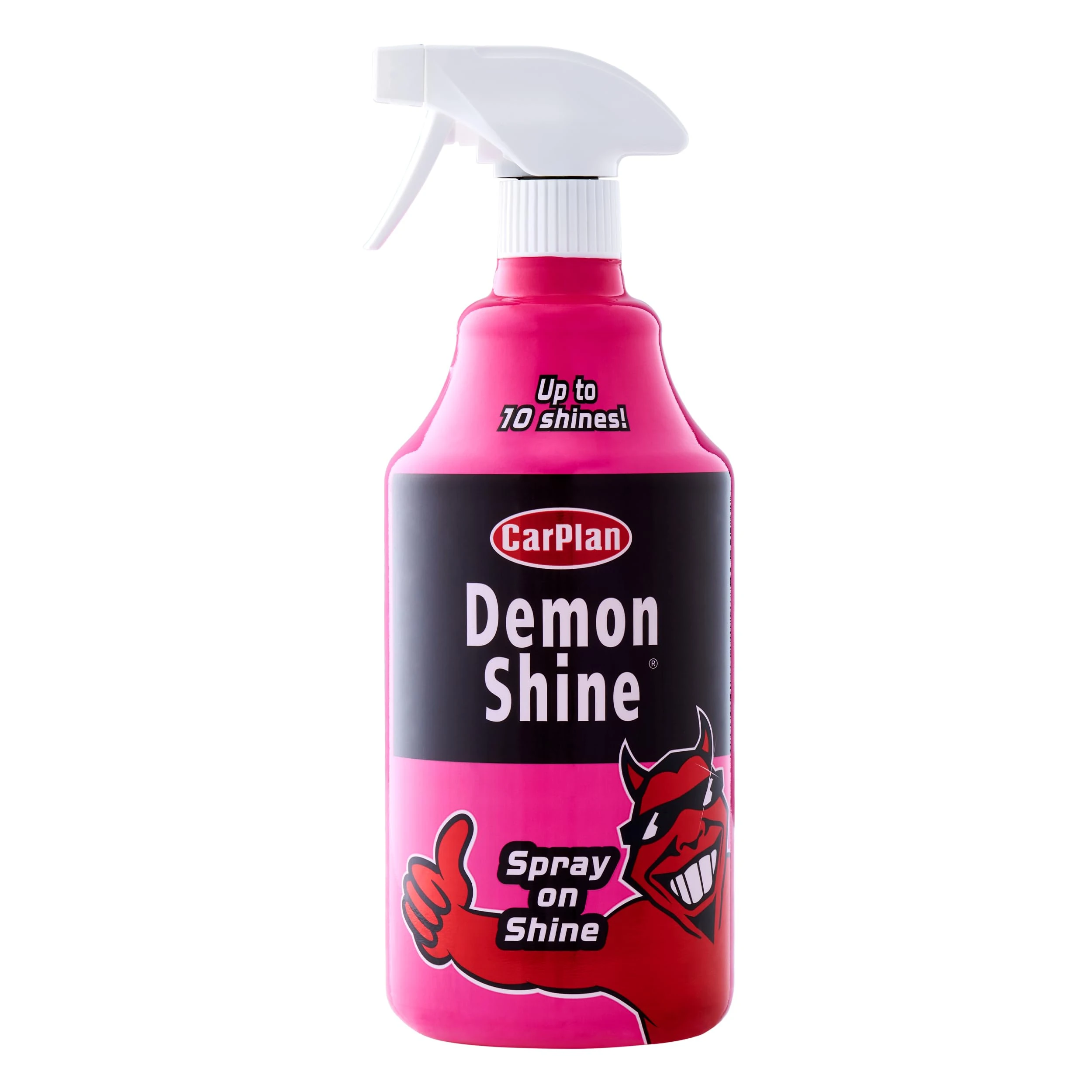 CarPlan Demon Shine Spray – Achieve Instant Shine with Easy-to-Use Pink 1L Formula – High Gloss Car Polish
