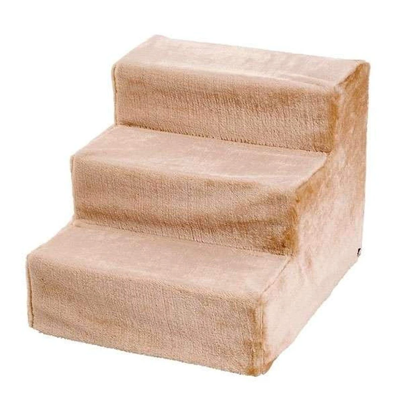 Easy Step dog stairs in beige - Removable cover - L60 cm - W45 cm - H40 cm