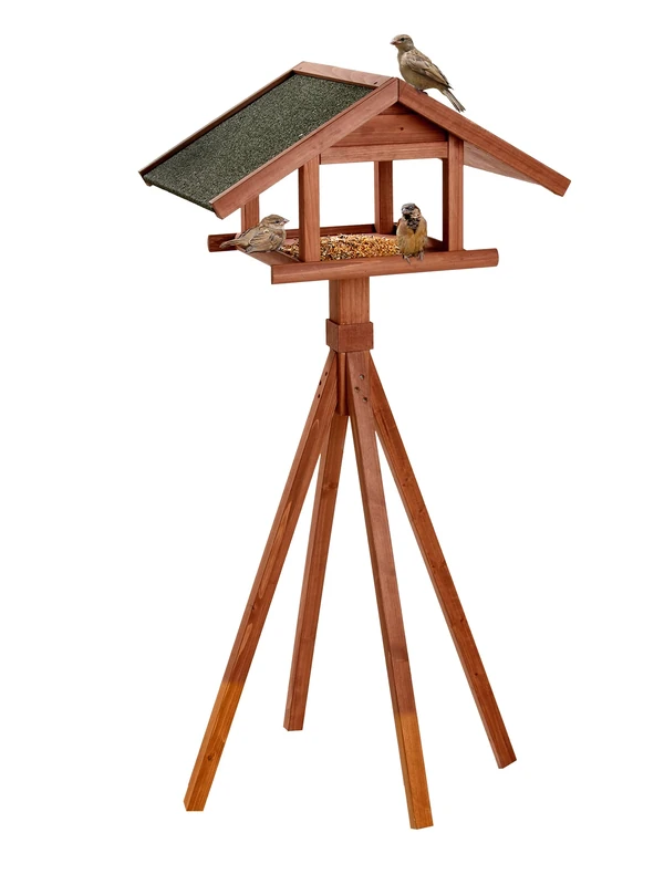 Karlie 88509 Rowing Bird's World Wild Bird Feeder, 66 x 47 x 144 cm, Natural Wood, L