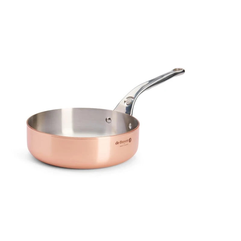 De Buyer 6230.24 Prima Matera Straight Sauté Pan with Magnetic Bottom, 24 cm Diameter