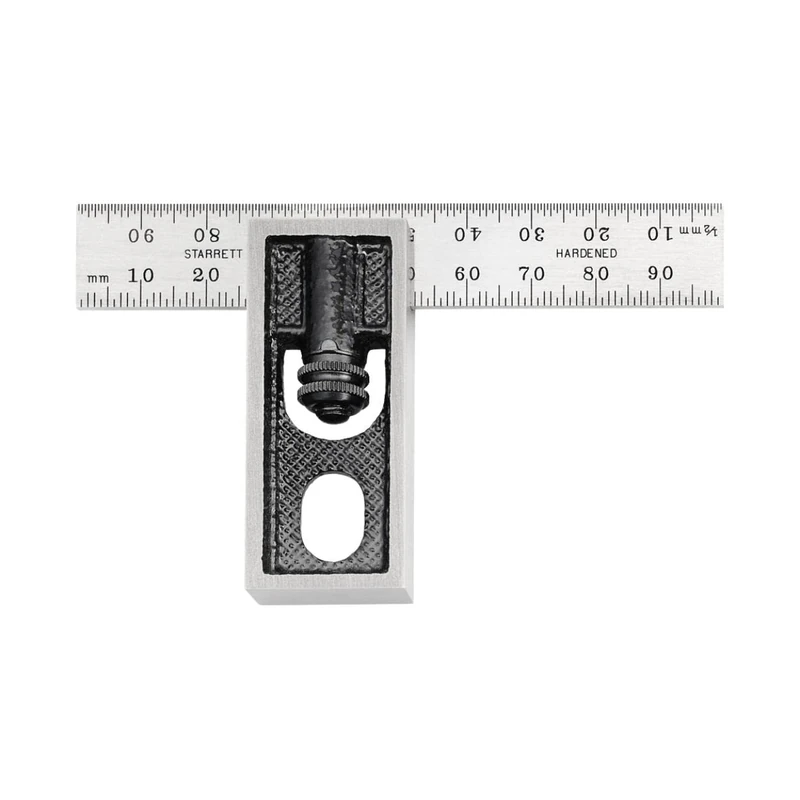 Starrett 13MA Millimetre Reading Double Square With Graduated Blade, 100 mm Size