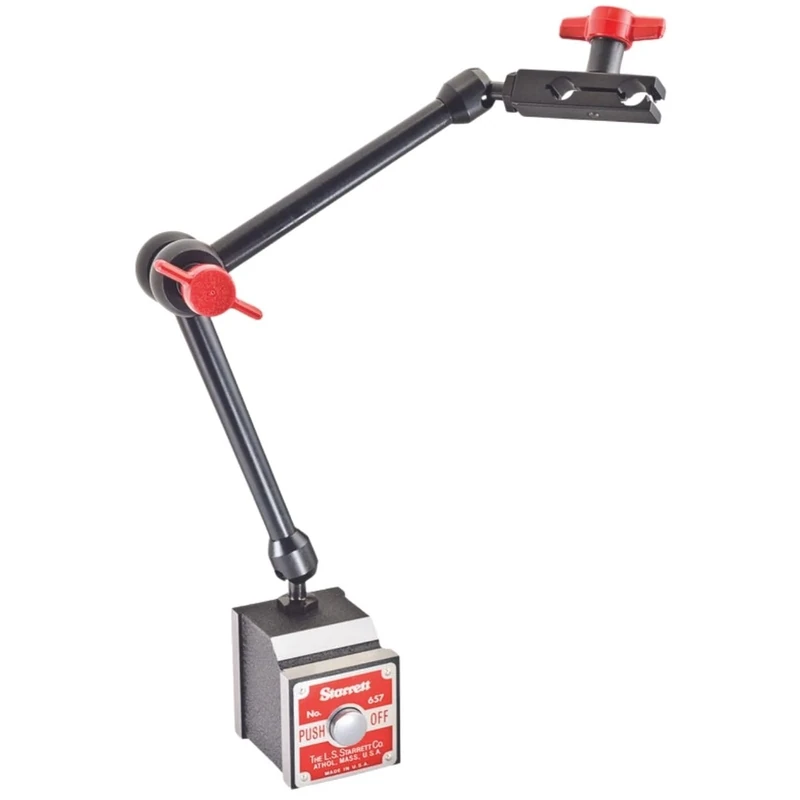 Starrett 657-2 Magnetic Base With Universal Indicator Holder