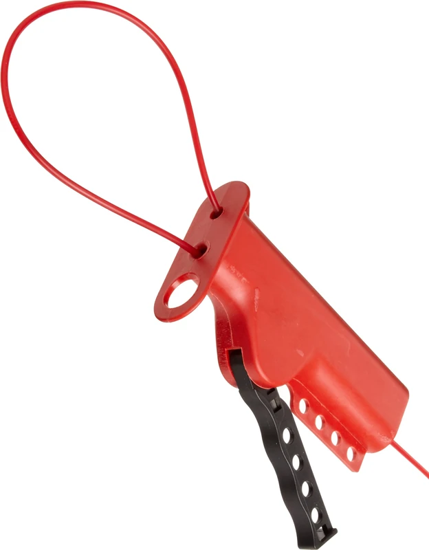 Versatile Nylon Cable Lockout System, 82mm x 152.40mm x 32.40mm, Red