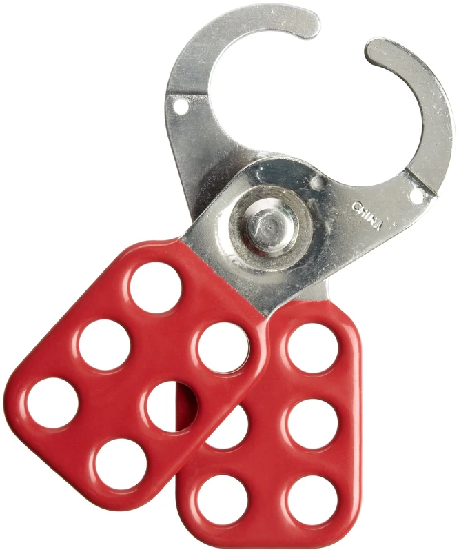 Brady Steel Lockout Hasp with Vinyl-Coated Handle, 1" Inside Jaw Diameter (Pack of 12)