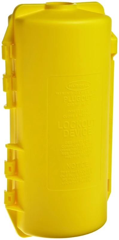 Hubbell Plugout Lockout System, 160.27mm x 128.52mm x 316.60mm, Yellow