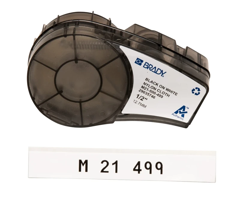 Brady M21-500-499 Tape for Lab Pal, 12.7 mm, White Cloth