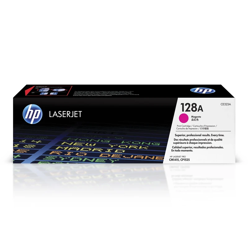 HP CE323A 128A Original LaserJet Toner Cartridge, Magenta, Single Pack