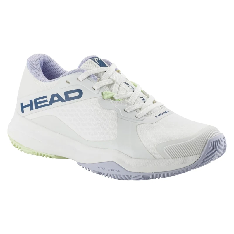 HEAD Women's Motion Team Padel Women's Padel Shoes, White/Lavender, EU 41