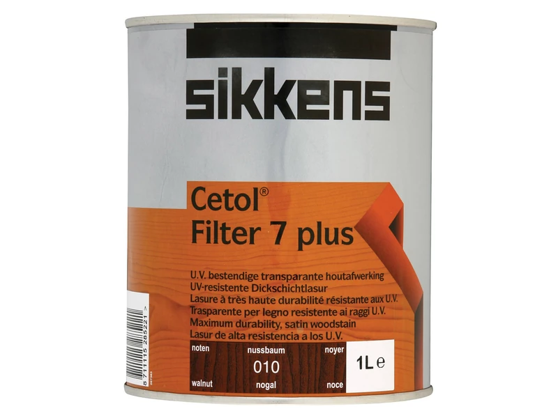 Sikkens SIKCF7PW 1L Cetol Filter 7-Plus Translucent Woodstain Walnut