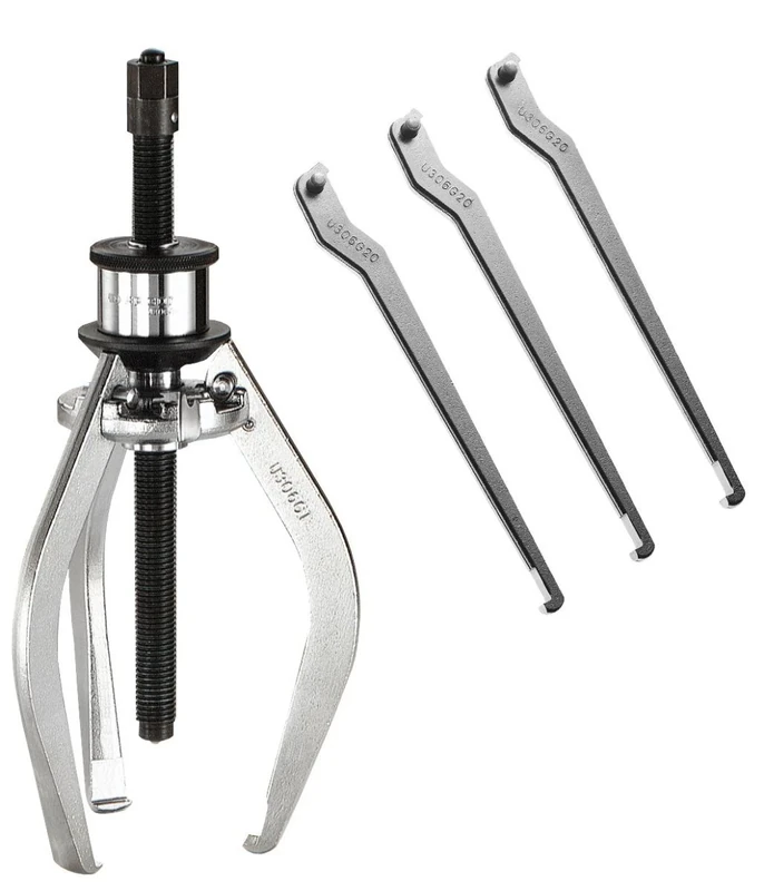 FACOM - Inner and Outer Ball Extractor - U.306PB - Hub Puller - Roller Puller - 2 or 3 Claws - Outer Capacity 7-140 mm and Inner Capacity 23-130 mm - 3 Replacement Pins