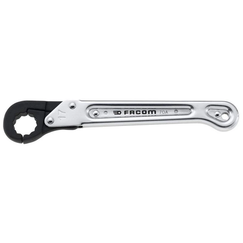 FACOM Ratchet Ring Spanner 12 Point, SW 18, Length 184 mm, 1 Piece, 70A.18