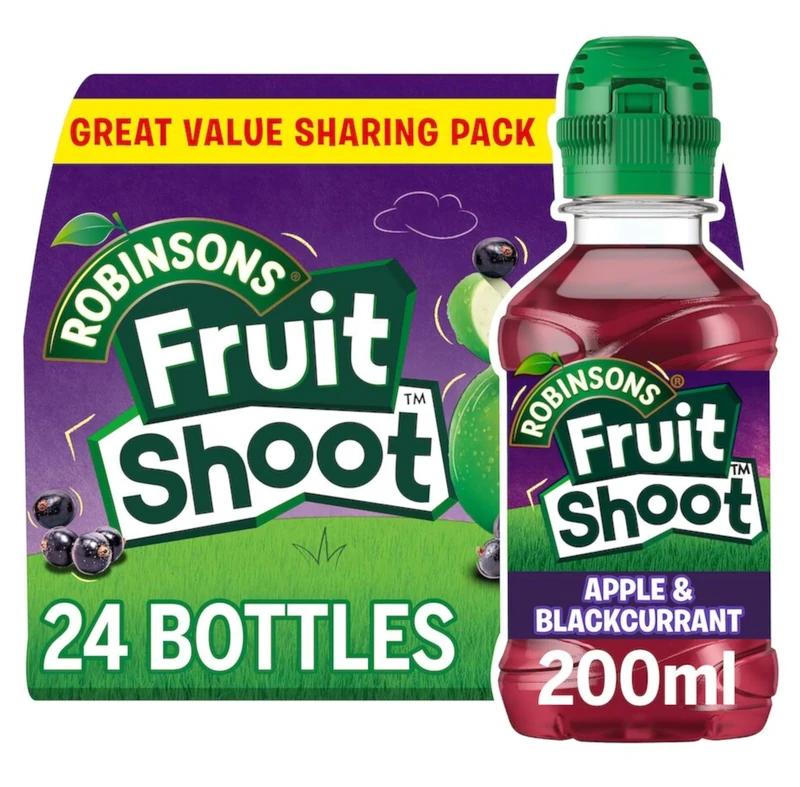 Fruit Shoot Apple & Blackcurrant, 200 ml (Pack of 24)
