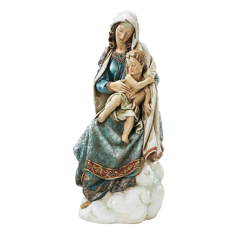 Avalon Gallery Monarch Designs 28.5 Inches High, Catholic Gifts of Faith, Hail Mary, Baby Jesus, Ave Maria Statue