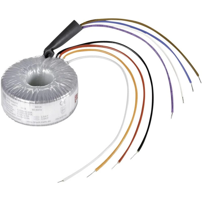 Block 710910 RKD 80/2x24 Ring Core Transformer 2 x 115 V 2 x 24 V/AC 80 VA 1.67 A - Image 1