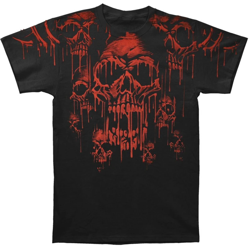 Liquid Blue Men's Acid Rain T-Shirt, Black, Medium - Image 1