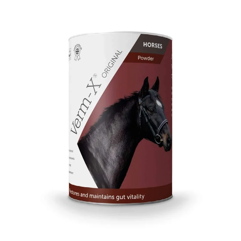 Verm-X All Natural Powder for Horses and Ponies. Supports Intestinal Hygiene. Vet Approved. UFAS Assured. Restores and Maintains Gut Vitality. Wormwood Free Recipe.