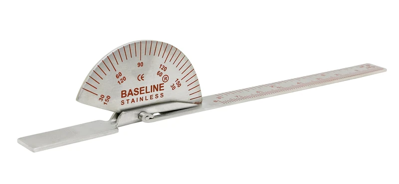 Baseline 12-1010 6-inch Stainless Steel Finger Goniometer - Image 1