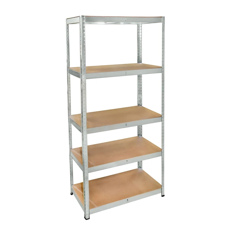 Cogex 62343 Metal Shelving Unit Bolted Lightweight 5 Shelves Clip On Back Cover Hard Case - Image 1