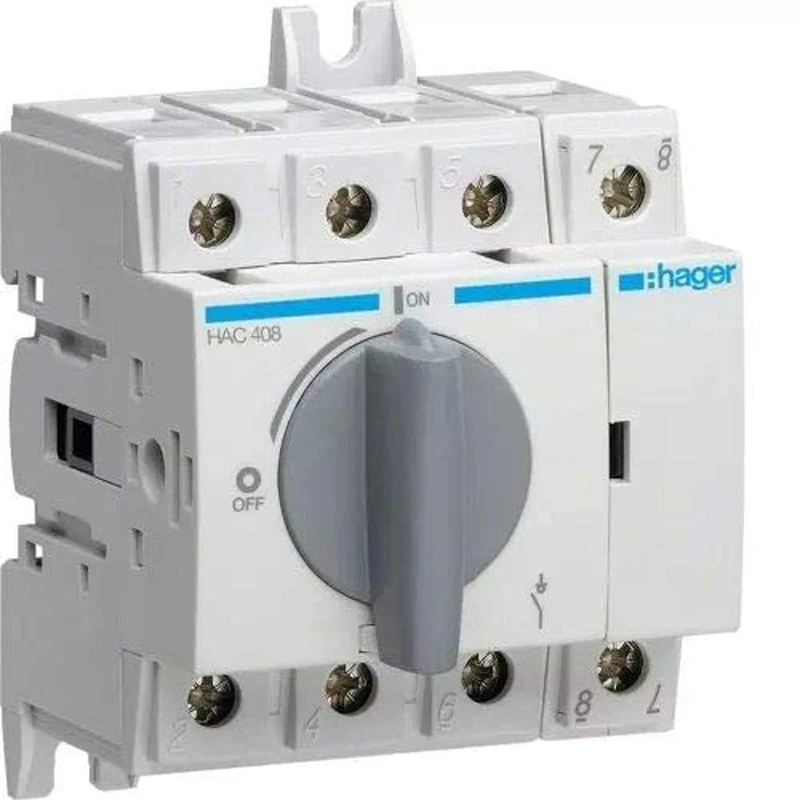 Hager hac408 – Switch Manoeuvre Remote Control Rotating 4 Poles 80 A 70 mm