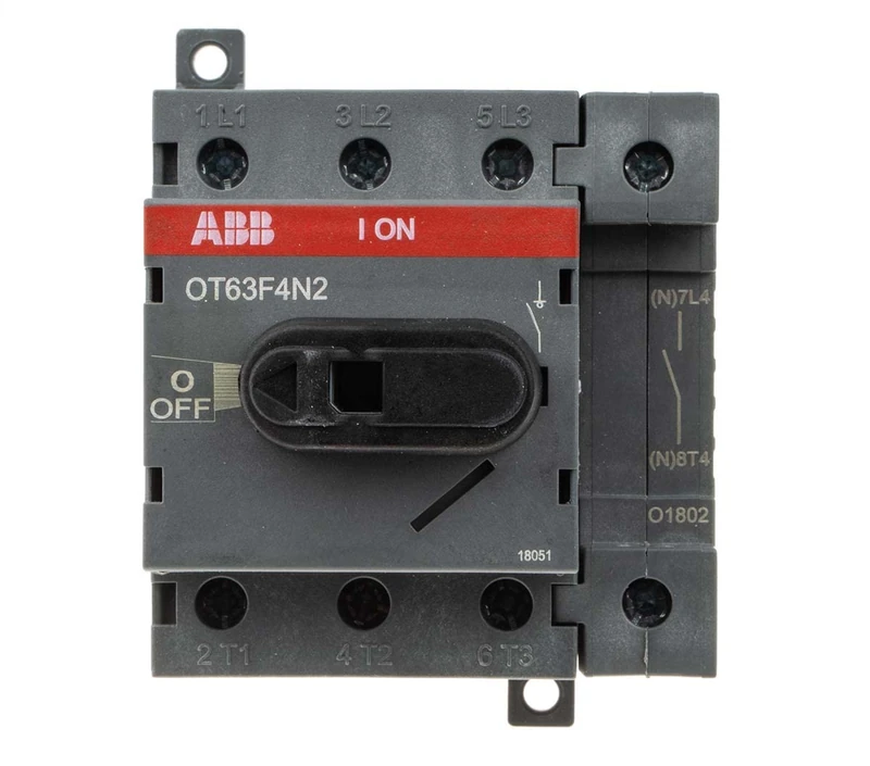 abb-entrelec ot63 °F4 N2 – secciónador/secciónable Switch 4 Pole 63 A 63/45 A/A