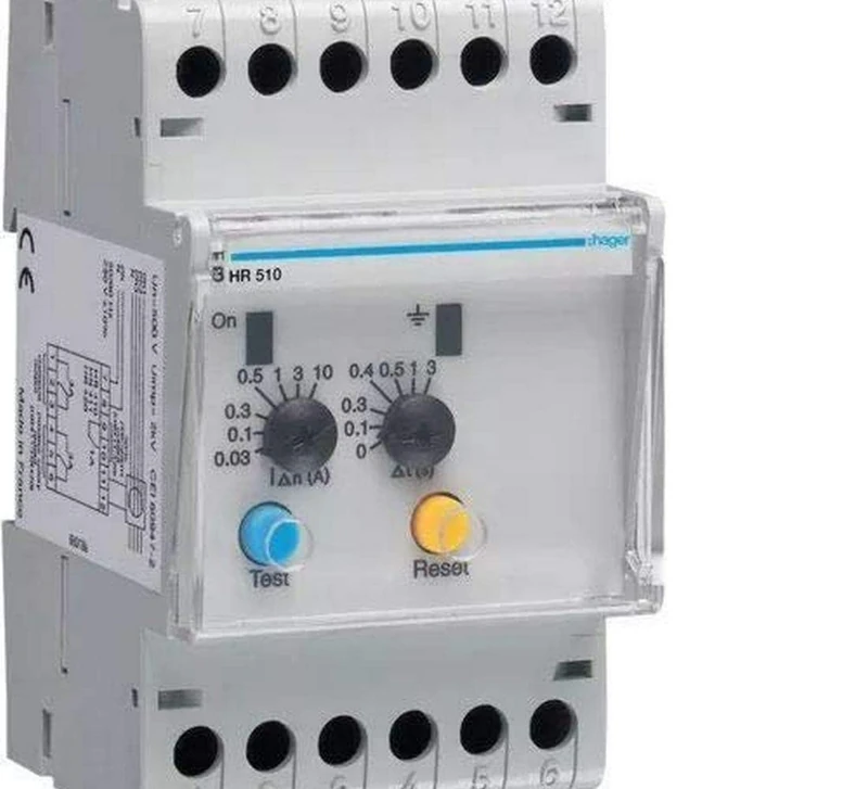 Hager HR510 FI Relay 30mA-10A Time Delay