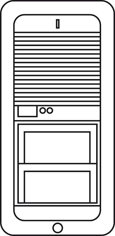 Siedle 112096 Venetian Blind for Door Speaker Module - Image 1