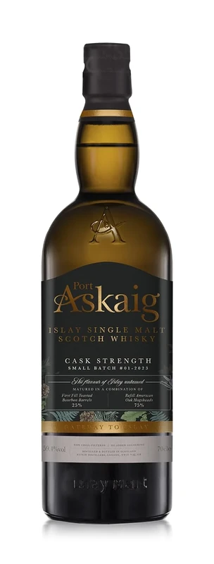 Port Askaig Cask Strength Single Malt Whisky #01 2023 | 59.4 percent | 70 cl | Islay Single Malt Scotch Whisky | Vanilla Sweetness and Zesty Smoke | Perfect for Gifting
