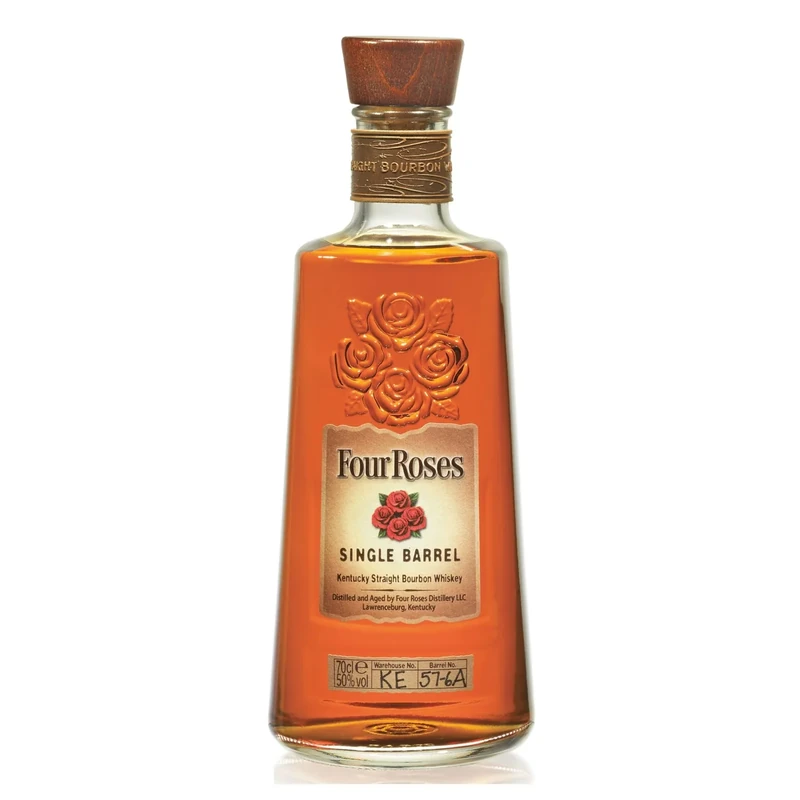 Four Roses Single Barrel Premium Kentucky Straight Bourbon Whiskey - 70cl - 50% ABV - Award-Winning Smooth and Mellow Bourbon Whisky - Higher Rye Content Than Most Bourbon's