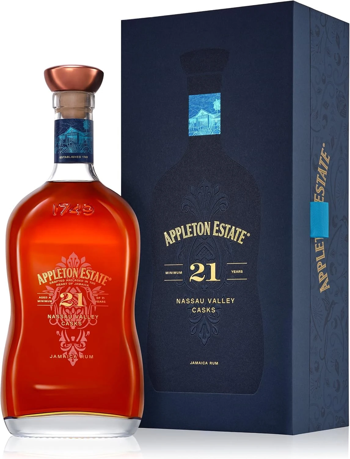 Appleton Estate 21 Year Old Finest Jamaica Rum 70 cl | 43% ABV | Nassau Valley Casks