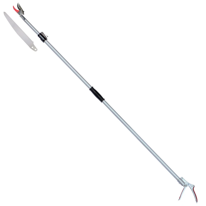 Darlac Telescopic Cut 'n' Hold Snapper – 3m Long Reach Garden Pruner with 16mm Cut Capacity – Razor Sharp Blades Ideal for Fruit Picking, Deadheading and Pruning - SK5 High Carbon Steel Blade