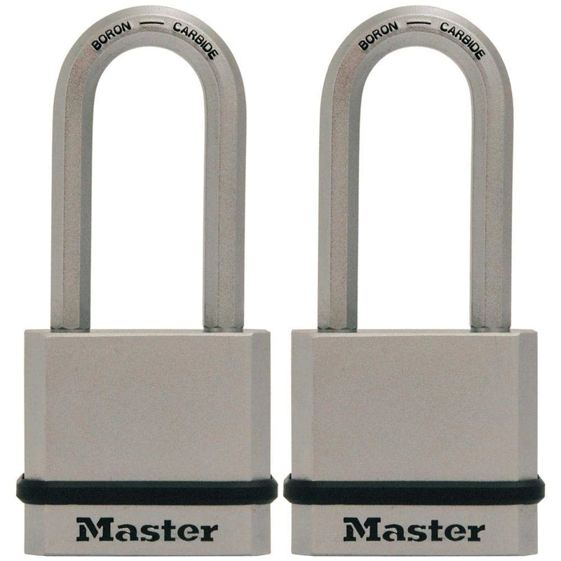 Master Lock M530XTLH Magnum Solid Steel Keyed Alike Padlocks, Silver, 2 Count (Pack of 1)