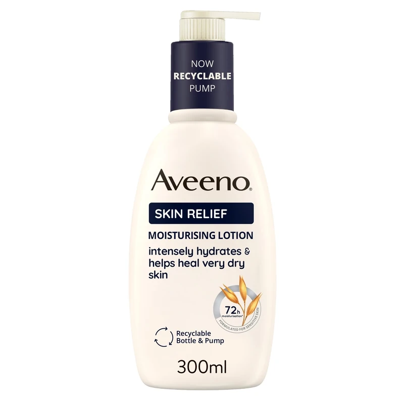 Aveeno Skin Relief Lotion 300ml - Triple Oat Shea Butter 72hr Hydration