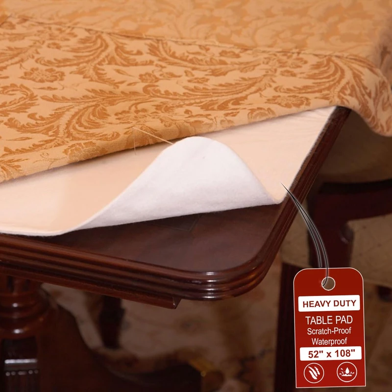 LAMINET Table Pad, Polyester, Heavy-Duty, 52" x 108"