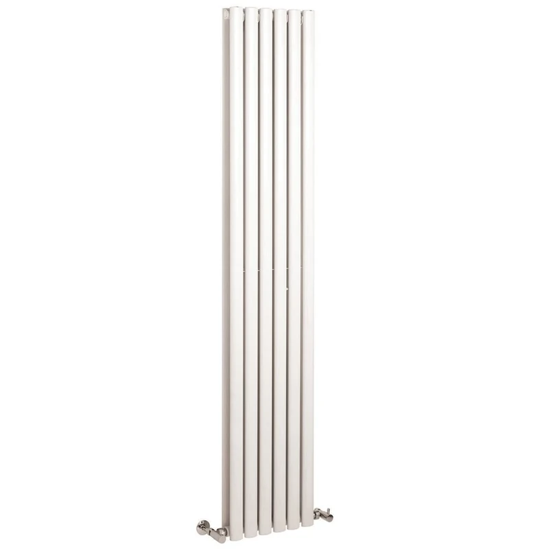 Hudson Reed HL326 Revive | Modern Bathroom Vertical Designer Double Panel Radiator, 1800mm x 354mm, High Gloss White