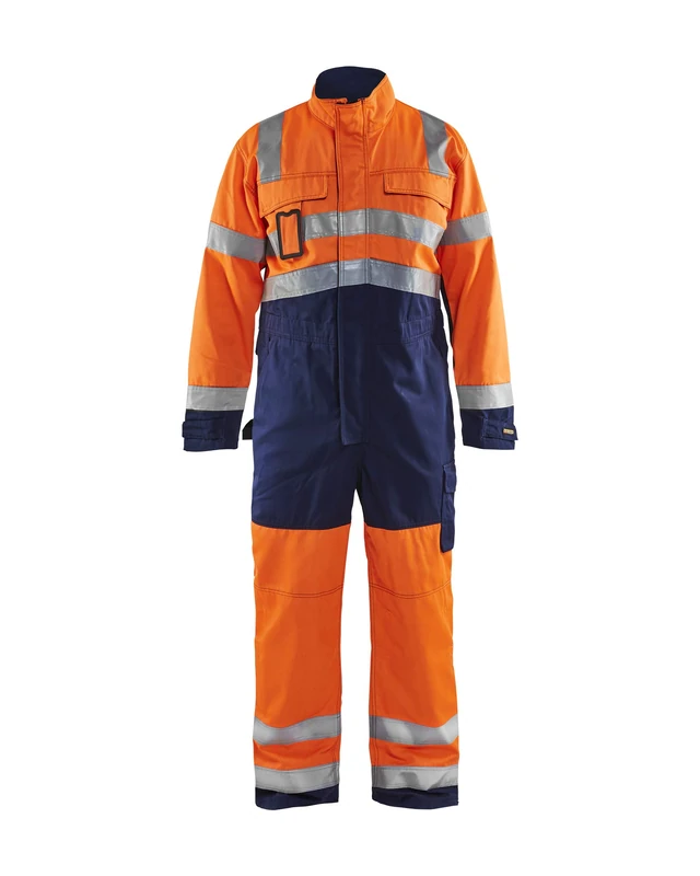 Blakläder 637318045389C60 Size C60 Cl.2 "High Vis" Overall - Orange/Navy Blue