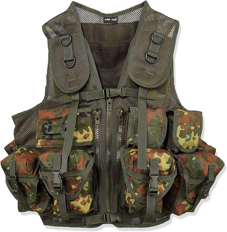 Mil-Tec Flectar Tactical Vest - Navy Multicolor One Size