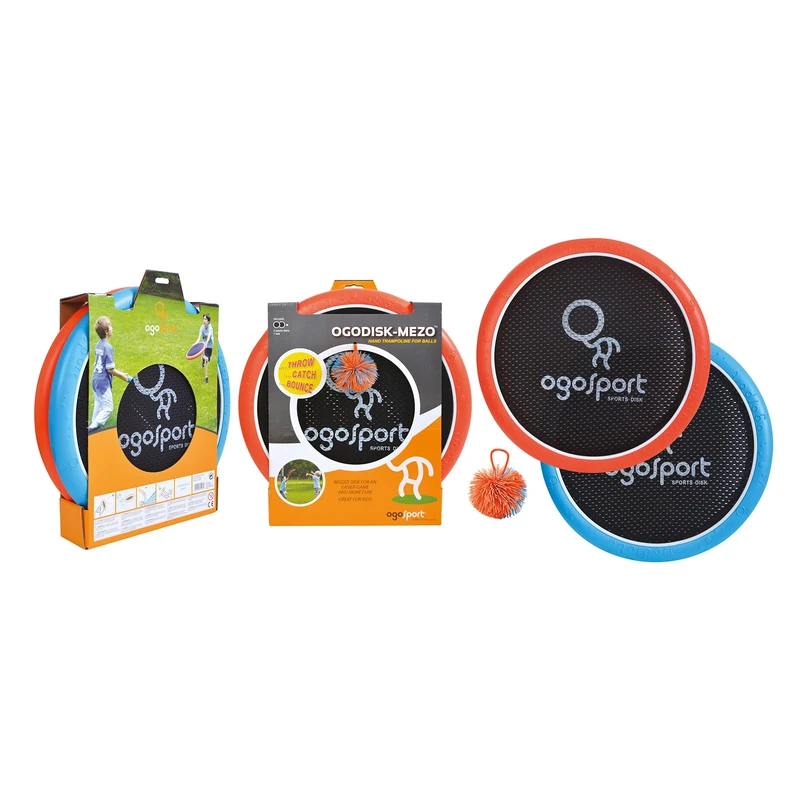 Schildkröt Funsports Ogo Sport Set Mezo, 2 Extra Large Discs Ø38cm, 1 Kush Ball, the Fun Popular Game, 970093