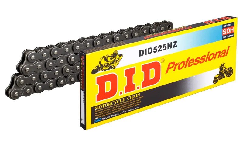 DID Chain 520 NZ, 108 Links (Standard), Open with Clip Lock