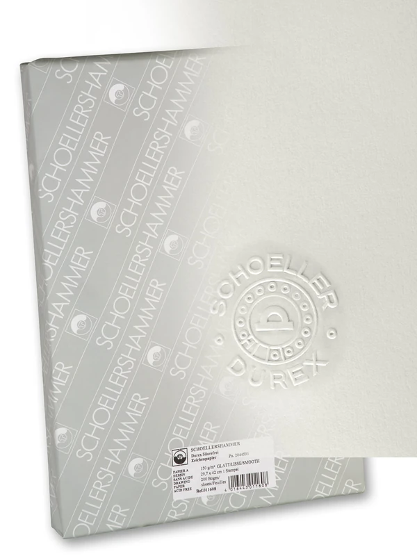 Schoellershammer Drawing Paper Duria Smooth A3 150g/m2 200 Sheets, White