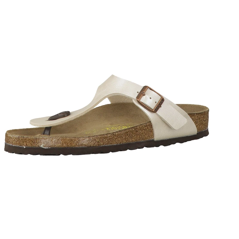Birkenstock GIZEH Birko-Flor, Women's Sandals, Ivory (Graceful Pearl White/Antique Lace), 5.5 UK (39 EU)