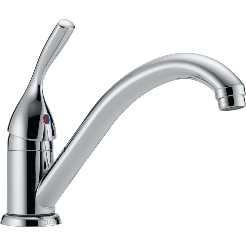 Delta 101-DST Classic Single Handle Kitchen Faucet, Chrome