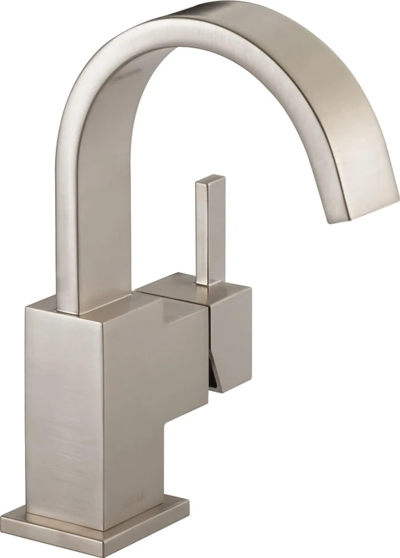 Delta 553LF-SS Vero Single Handle Centerset Bathroom Faucet, Stainless