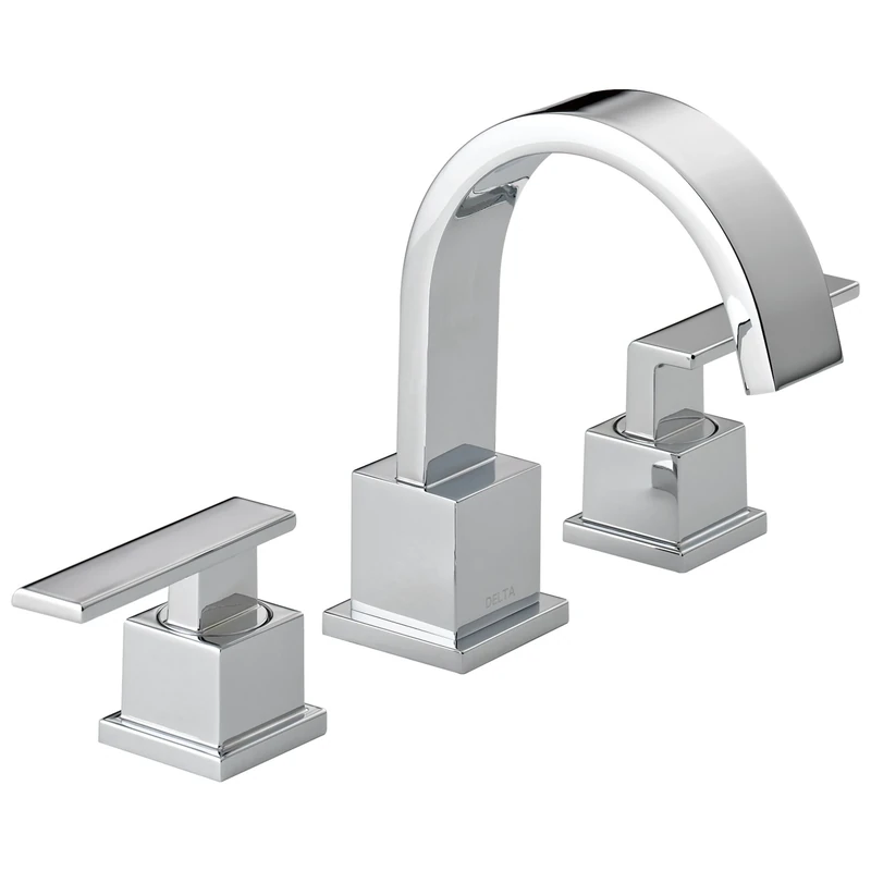 Delta 3553LF Vero Two Handle Widespread Bathroom Faucet, Chrome