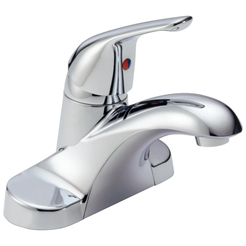 Delta B501LF Foundations Single Handle Bathroom Faucet Less Pop-Up, Chrome