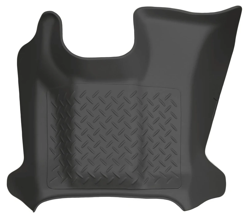 Husky Liners Weatherbeater Series | Center Hump Floor Liner - Black | 83671 | Fits 2011-2016 Ford F-250/F-350 Crew Cab/SuperCab w/DS Foot Rest Vehicle & w/o Manual Transfer Case Shifter 1 Pcs